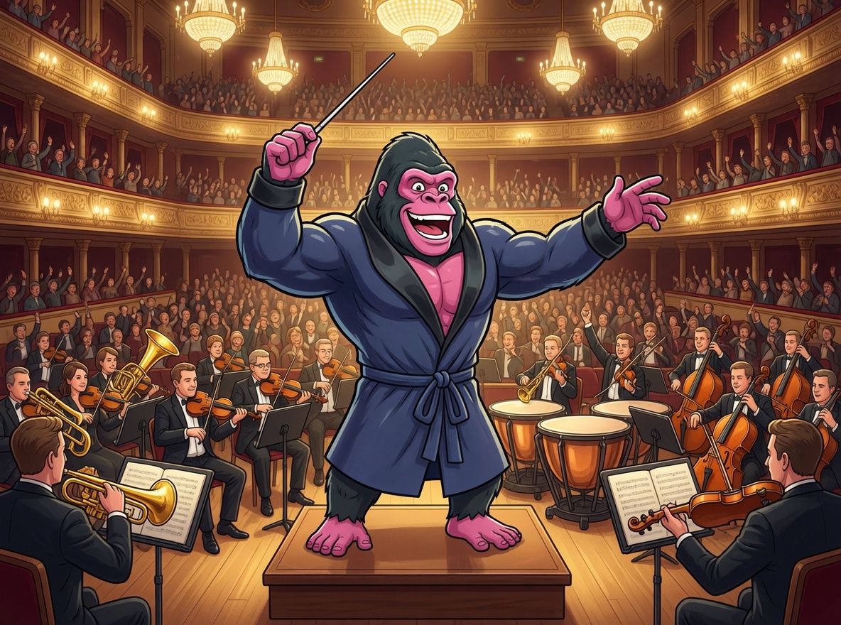 brandilla Gorilla dirigiert das Orchester — Kunden gewinnen mit haptischer Werbung