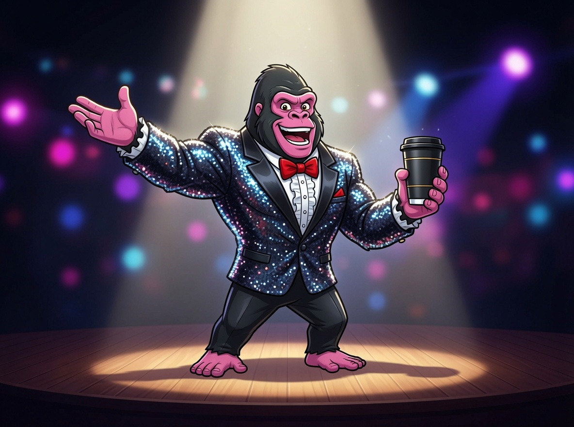 brandilla Gorilla im Rampenlicht — Produkt-Launch und Promotion mit haptischer Werbung
