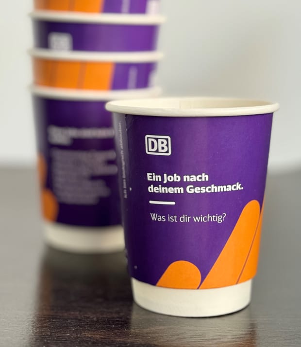 Deutsche Bahn Employer Branding Coffee Cup Kampagne — brandilla